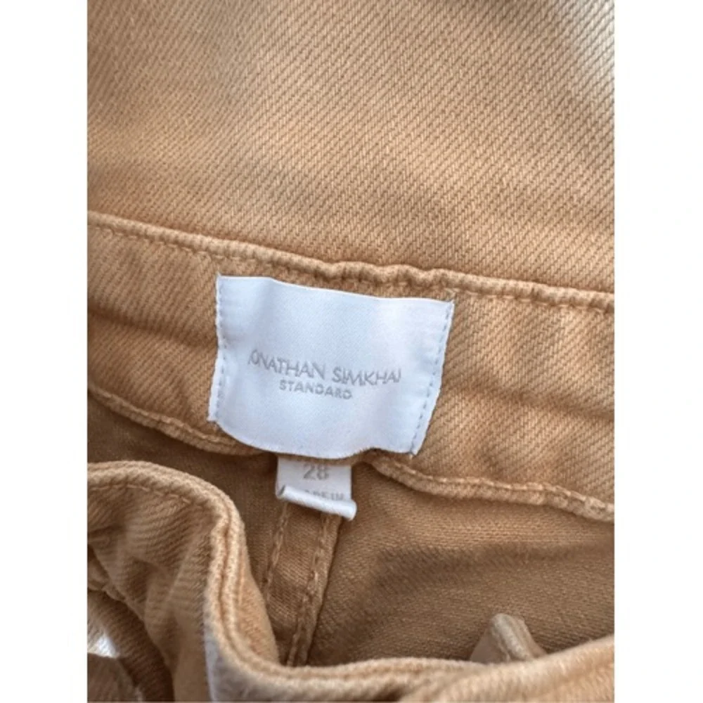 Jonathan Simkhai Standard Paperbag‎ Pants Women Tan 28 (T1)